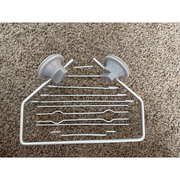 $5 WHEN BUNDLED Made By Design Rust Resistant Corner Suction Shower Basket - Picture 5 of 6